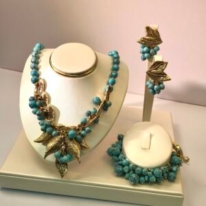 Medieval‑Style Synthetic Turquoise Jewelry Set